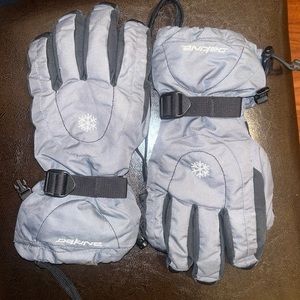 Dakine Ski/Snowboard Gloves Men's Size Medium Grey/Black